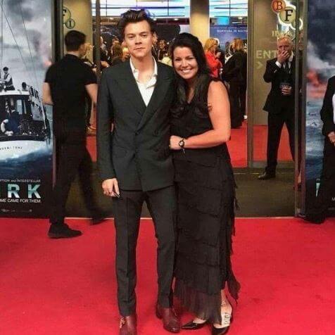Anne Twist with her son Harry Styles.